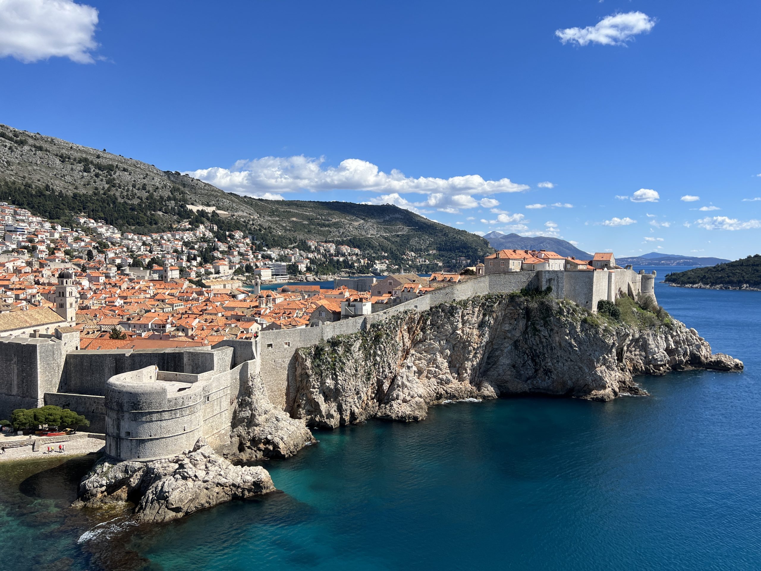 Views of the old city in Dubrovnik